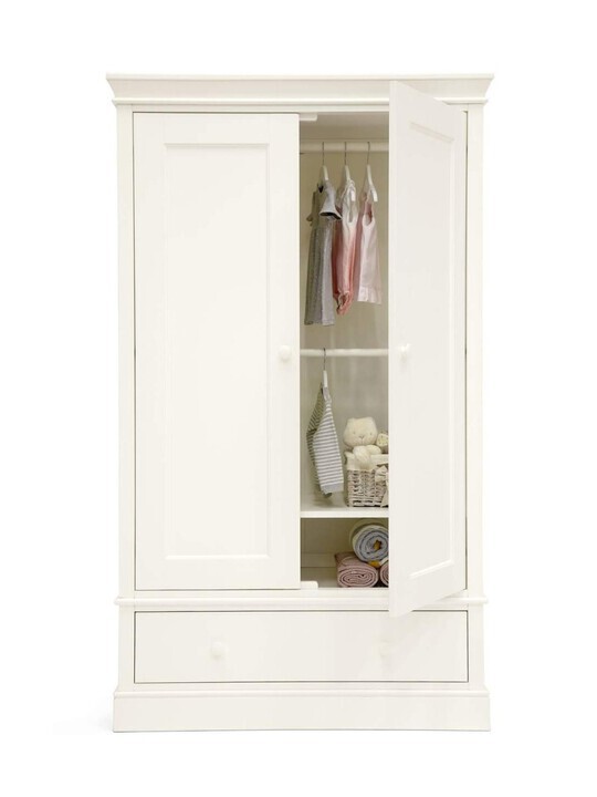 Oxford 4 Piece Cotbed set with Dresser Changer, Wardrobe and Essential Pocket Spring Mattress image number 10